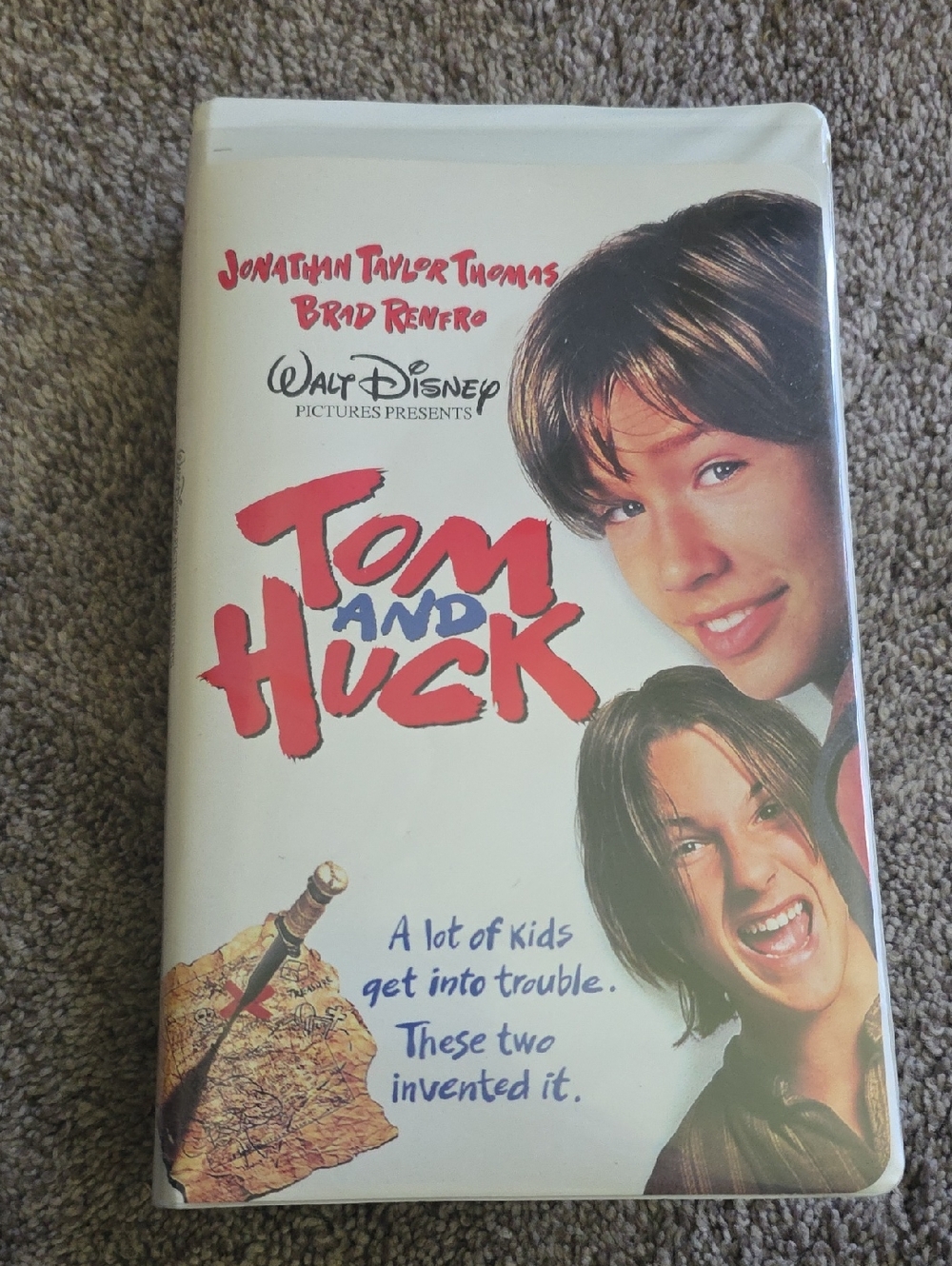 Disney Tom and Huck VHS - White with Red & Blue Artwork